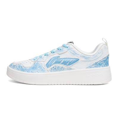 Li Ning First Cloud Non Dome Abrasion Resistant Breathable Low Top Skateboard Shoes Men's Blue AGCV189-8(Team893-)