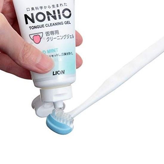 NONIO Tongue Cleaning Gel Mild Mint 45g2 + Y-Shaped Floss Included Brushing Coating Bad Breath Prevention Gentle Low-Stimulation Design