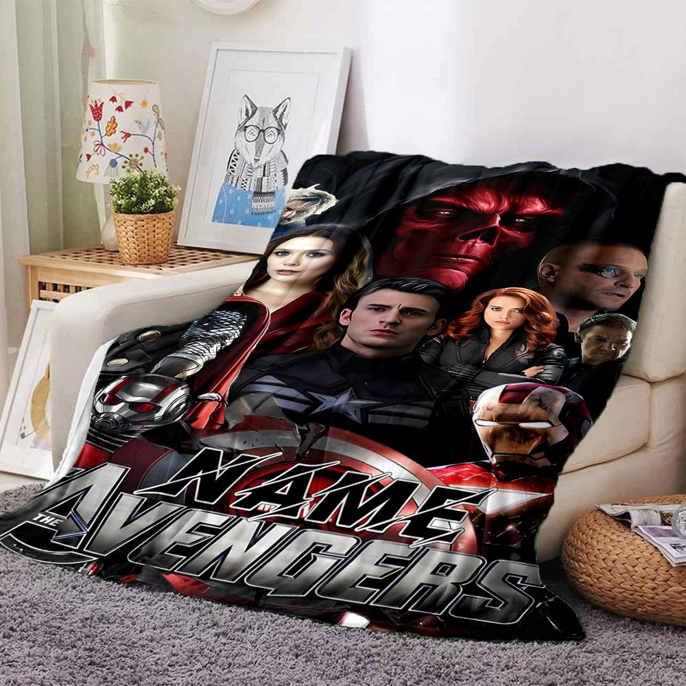 Custom Name "Avengers vs Thanos: Epic Battle" blanket for Couch & Bed, Plush Cozy Fuzzy Blanket Super Soft & Warm Blankets for Fall and Winter. 090817