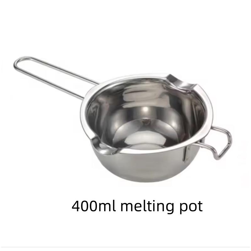 

Котел для плавления воска из нержавеющей стали с термостойкой ручкой для плавления шоколадных конфет и принадлежностей для изготовления свечей