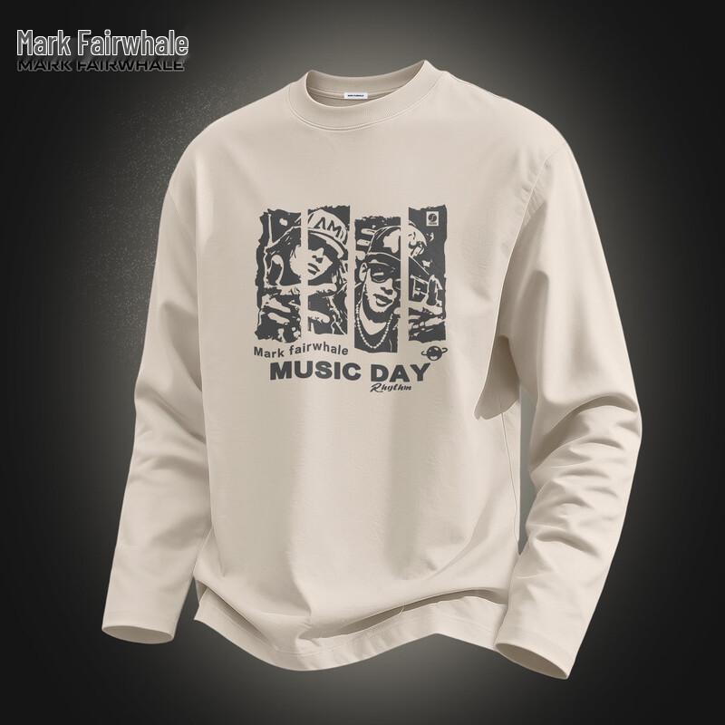 Mark Fairwhale Men's Cotton Long-Sleeve Casual T-Shirt