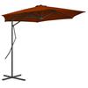 vidaXL Sun Umbrella with Steel Pole 300x230 Cm Terracotta
