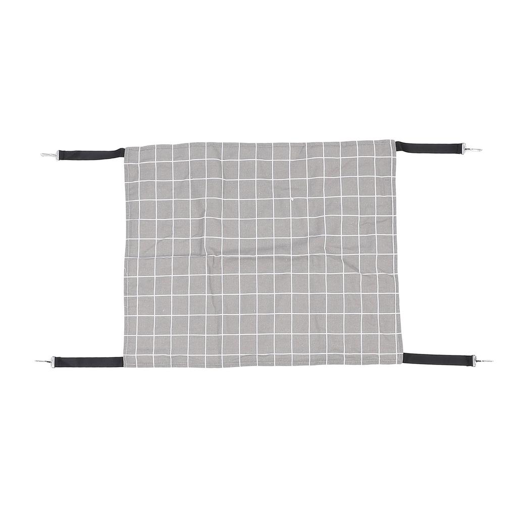 Cat Hanging Hammock Pet Hammock with Straps and Metal Hooks Hanging Bed for Cats Gray Plaid XL