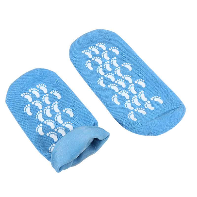Reusable Cotton Gauze Gel Foot Care Socks for Deep Moisturizing Cracked Heel Overnight Day or Night Use Socks