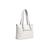 New COACH Gallery Canvas With Leather Tote Bag, Shopping Bag, Handbag, Shoulder Bag Women's Ivory White & Purple CH504-SVVVJ