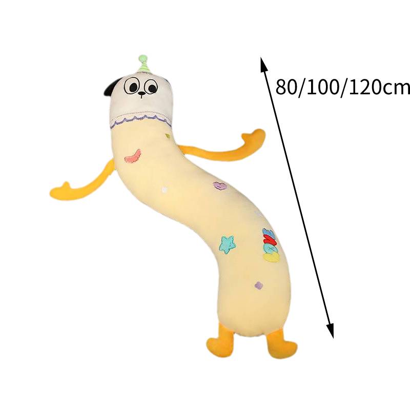 

Длинная мягкая плюшевая игрушка-подушка для обнимания, набивка из полипропиленового хлопка, для детей, в подарок 80CM/31.50in жёлтый