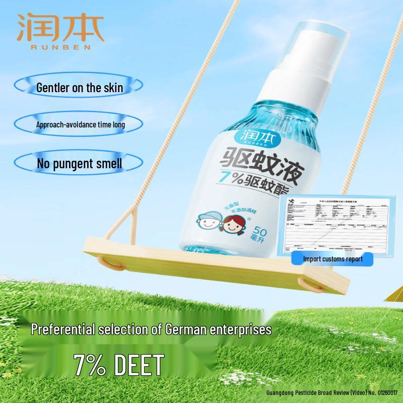 RUNBEN 7% Mosquito Repellent Spray