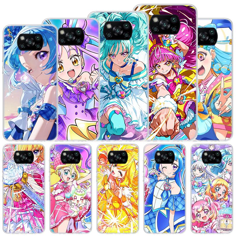 Pretty Cure Anime Soft Case For Xiaomi Poco X7 X6 X5 X4 X3 Nfc F7 Ultra F6 F5 Pro Phone Cover F4 Gt F3 M5S M4 M3 M5 M6 Coque