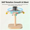 Bird Bells Stand Perch for Small Pet Birds, Wooden Home Play Frame with Textured Top Bar and Rounded Wood Finish for Daily Use Indoors