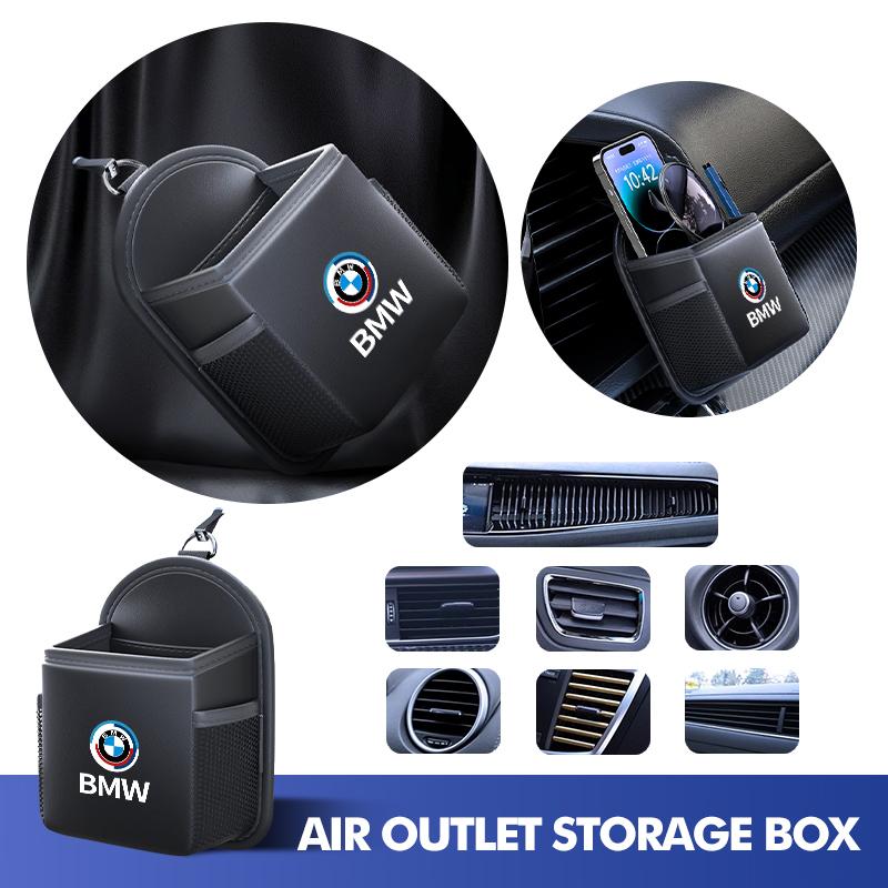 Car air outlet storage bag ID card bag double-layer storage bag For BMW G01 G02 F15 F16 G05 G06 G07 F07 G30 G32 F40 F44 F34