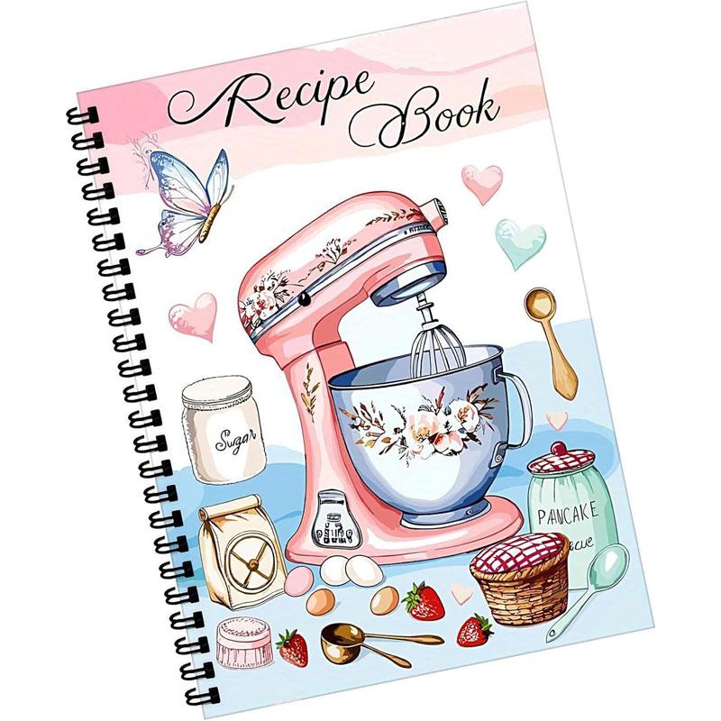 Blank Recipe Book,100 Sheets Family Recipe Book | Empty Cookbook Handwritten Cooking Planner for Recording Baking Daily Journaling