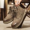 Men Boots Winter High Top Leather Shoes Fashion  Shoes Fashion Ankle Boots Business Casual Outdoor Shoes Male Sneakers New