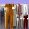Stylish Women Tracksuit Cropped Top And Pants Set Comfortable Loungewear Collection Size 6-18