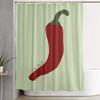 I'M Hot" Chilli Art Print Funny Shower Curtain - Cute Bath Decor & Christmas Gift Idea