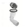 Bathtub drain assembly ABS hair filter shower drain kit silver panel basin drain pipe designed for smooth drainage