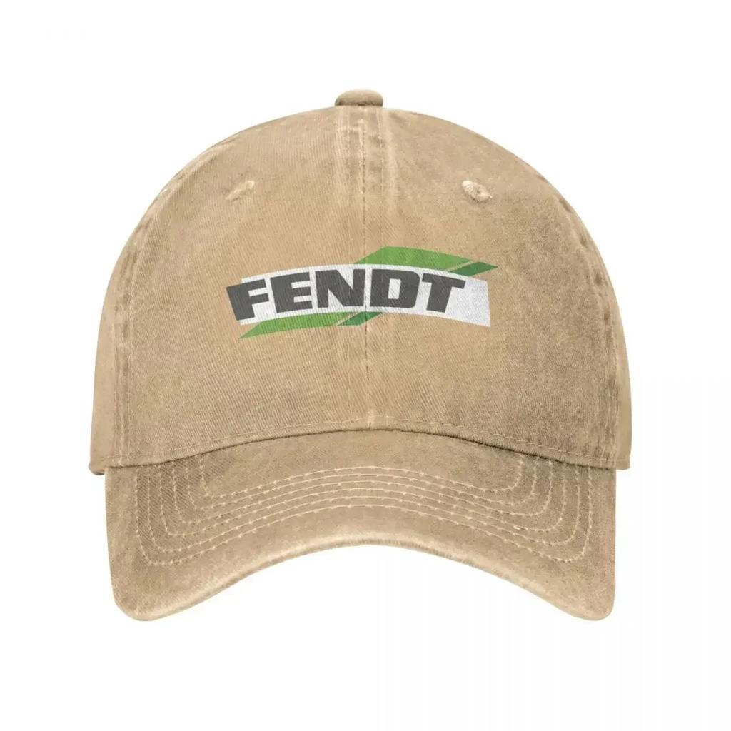 Fendt Baseball Cap Vintage Distressed Washed Snapback Hat Unisex Style Outdoor Running Golf Hats Cap