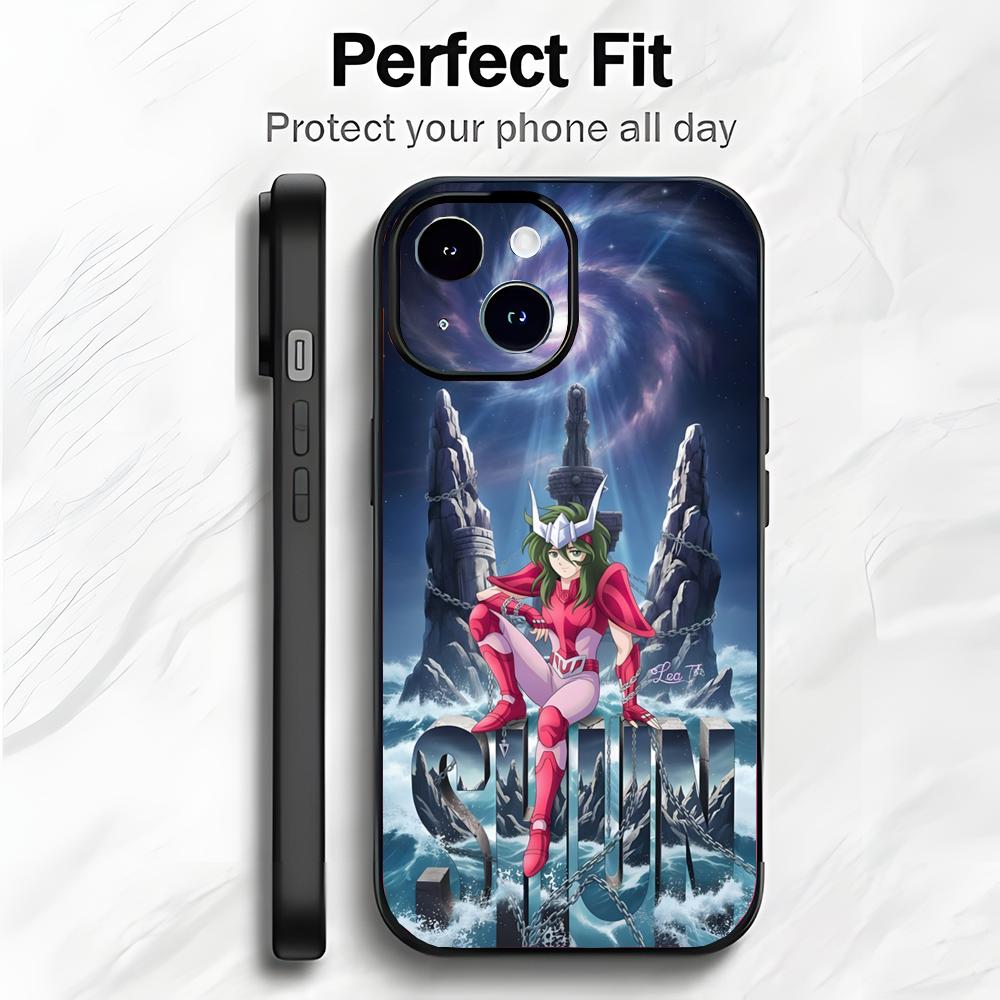 Classic Shonen Japanese Anime S-Saint Seiya Phone Case Phone Case Soft Packaging Lightweight For iPhone17 16 15 14 13ProMax