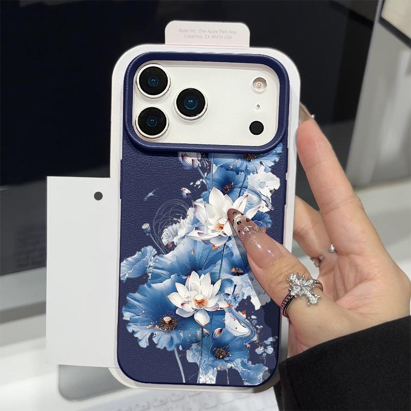 Leather Texture TPU Phone Case For iPhone 17 17e 16e 16 15 Pro Max 14 13 Pro Max 11 Sunflower Pattern Soft Silicone Back Cover