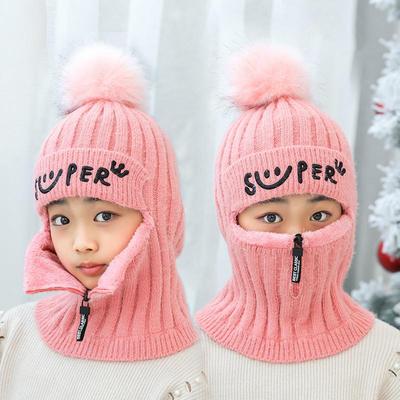 Strickmütze Schal Oneness Sturmhaube Kinder Halswärmer Winter Warm Skullies Beanie