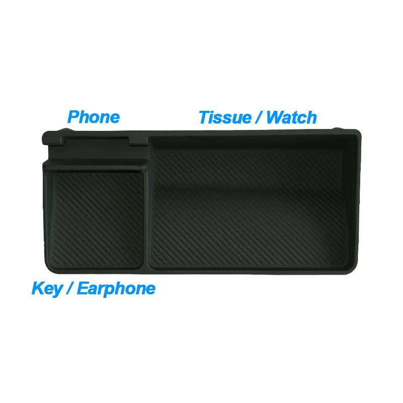For BYD Shark 6 2025+ Storage Box Behind Dasborad Screen Instrument Storage Box with Phone Holder Silicone Car Accessories LHD