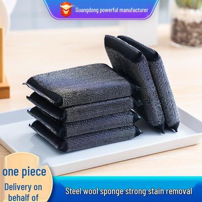 Stainless Steel Scouring Pad - Stain & Scale Remover, Kitchen Pot Cleaner, Steel Wool Ball, Cleaning Cloth