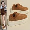 Autumn Winter Plush Women High Top Sneakers Fashion Comfortable Platform Cotton Shoes Outdoor Non-slip Women's Shoes Botas Mujer