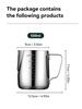 Milk Frothing Jug Espresso Coffee Cup With Scale Thickened Stainless Steel Milk Pitcher For Latte Art Coffee Accessorie
