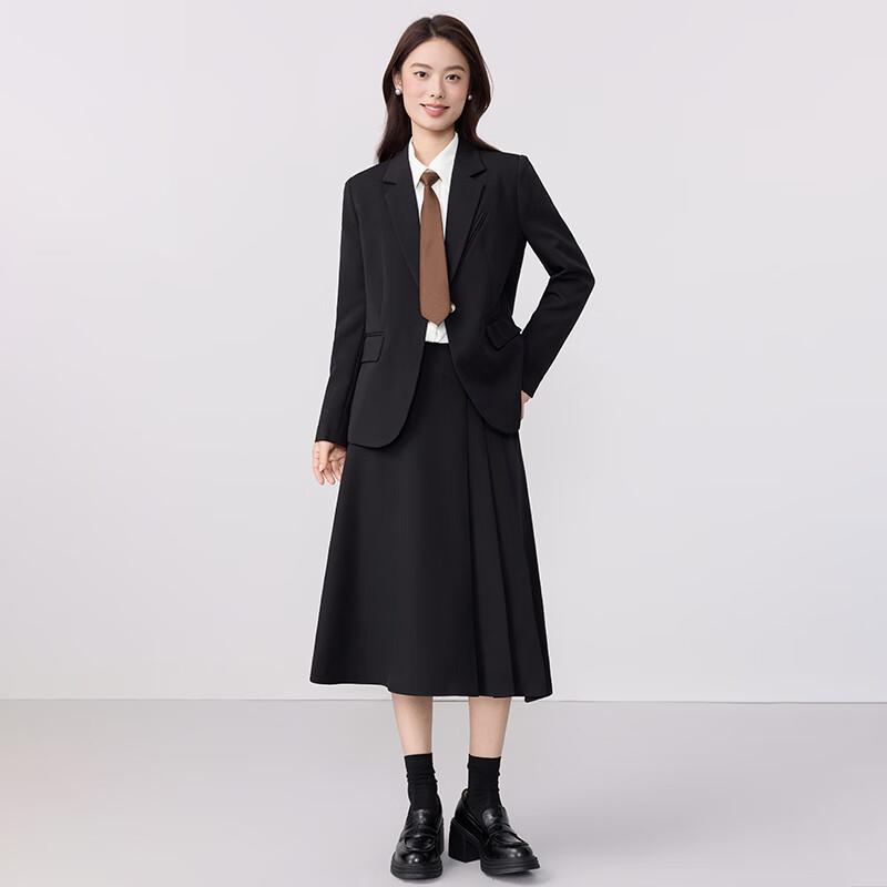 Troloman Women's Professional Blazer & Skirt Set