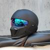 Motorcycle retro helmet cruise men's and women's combination full helmet scorpion helmet reserved Bluetooth headphone slot