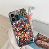 Graffiti Phone Case For Iphone 17 Air 16 15 Pro Max 14 Plus 16E Coque 13 Pro 12 Mini 11 Clear Cover Silicone Cute Shell Soft Cap