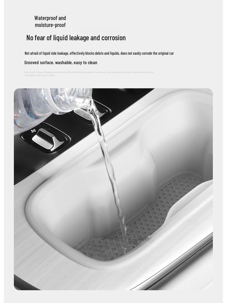 Xiaomi SU7 Silicone Non-slip Shock-absorbing Rear Cup Holder Base for 24 Cars