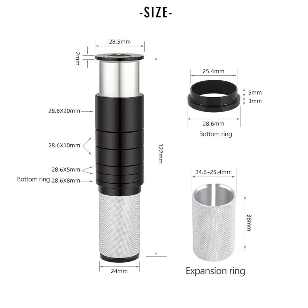 Bike Stem Riser Bike Fork Stem Extender Bicycle Handlebar Raiser 0 1-2