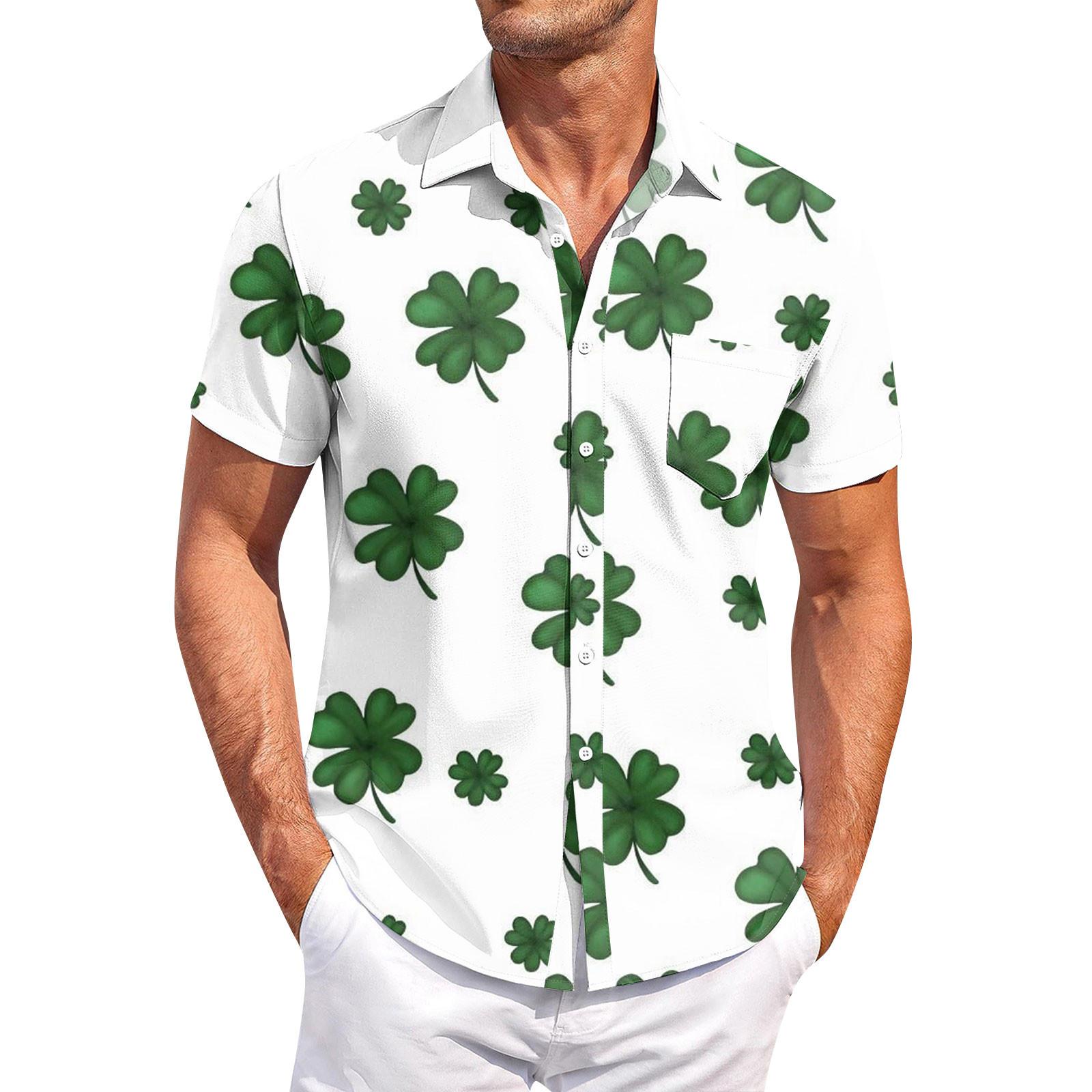 

Мужские винтажные рубашки для боулинга на пуговицах с коротким рукавом, летняя пляжная рубашка M