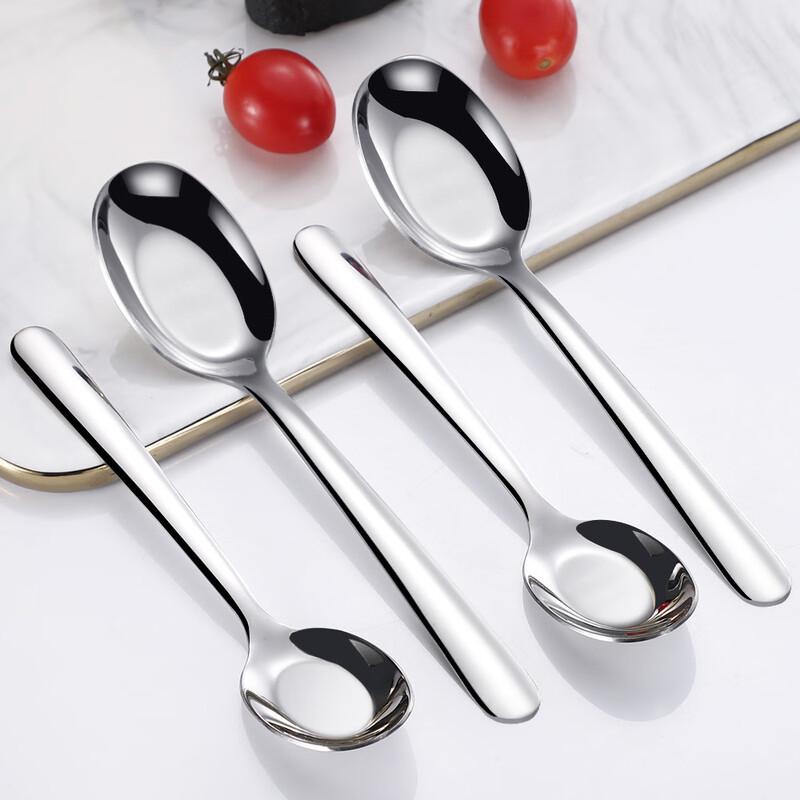 304 Stainless Steel Flat Bottom Baby Spoon