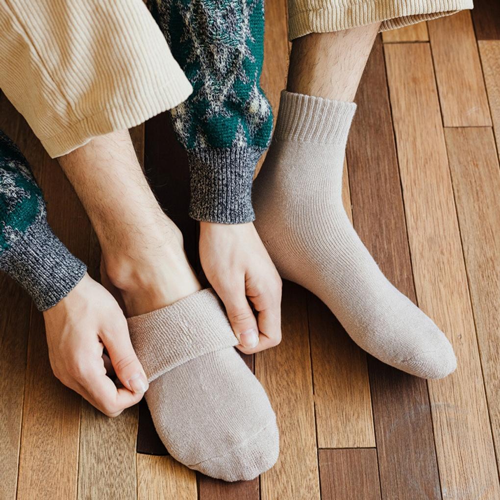 10 pairs of men's and women's autumn knit banded socks