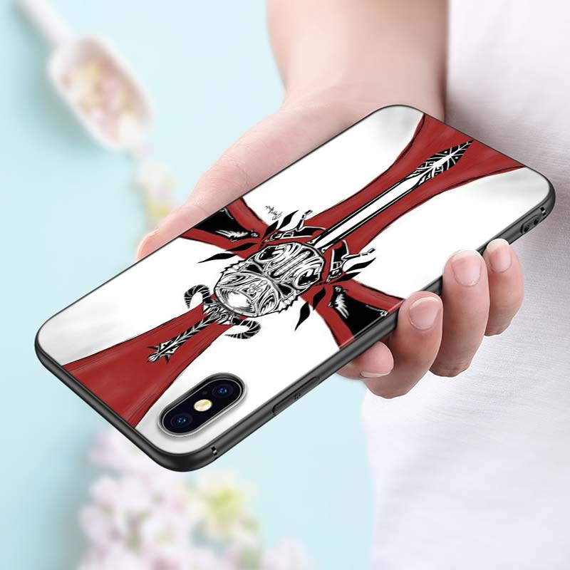 

Черный чехол для iPhone 11 Pro Max Soft Shell Templar Knight для iPhone XS Max XR X 8 7 6S 6 Plus 5S 5 Чехол для телефона iPhone 5 5S SE