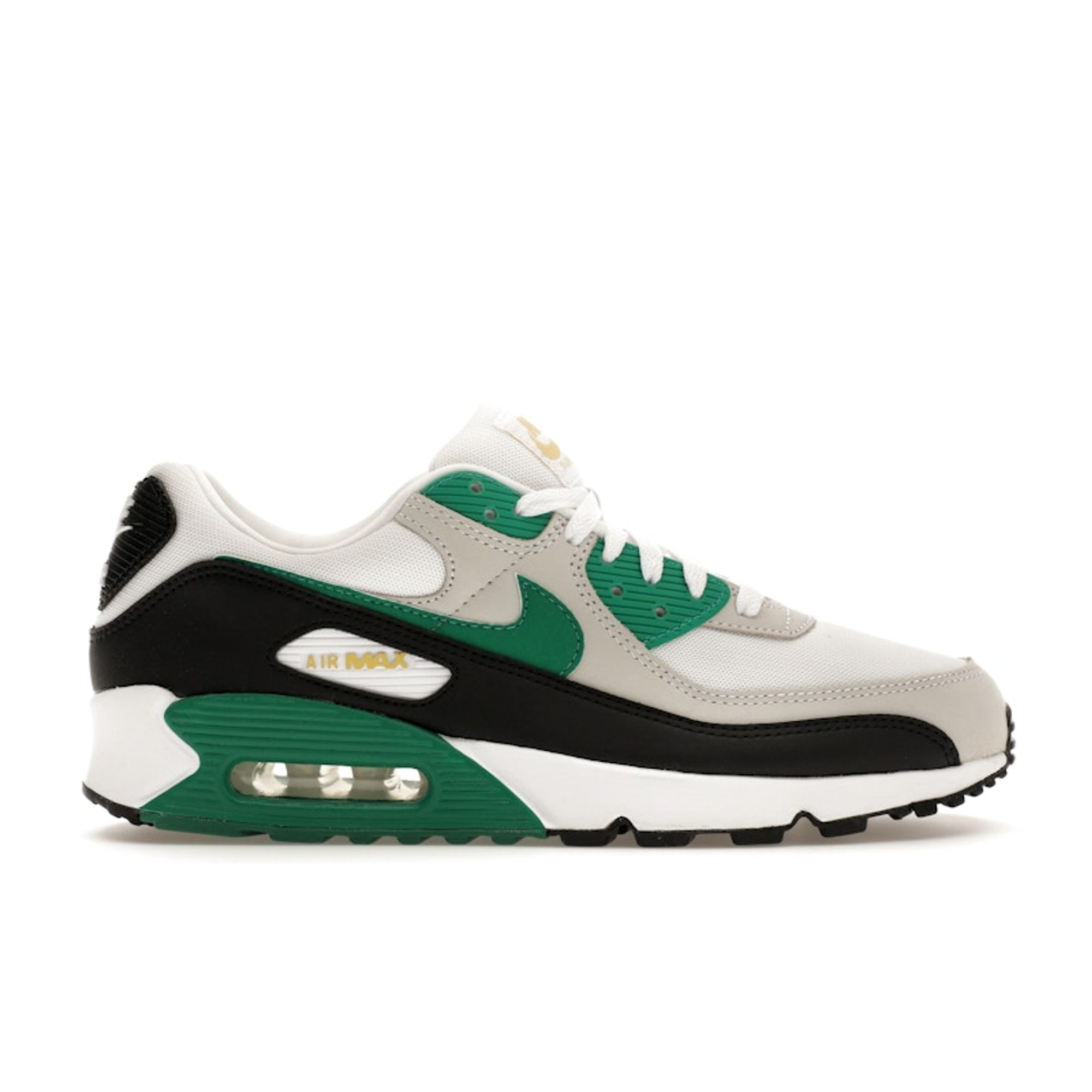Nike Air Max 90 Malachit Herren Sneaker Weiß Schwarz FB9658-102 44