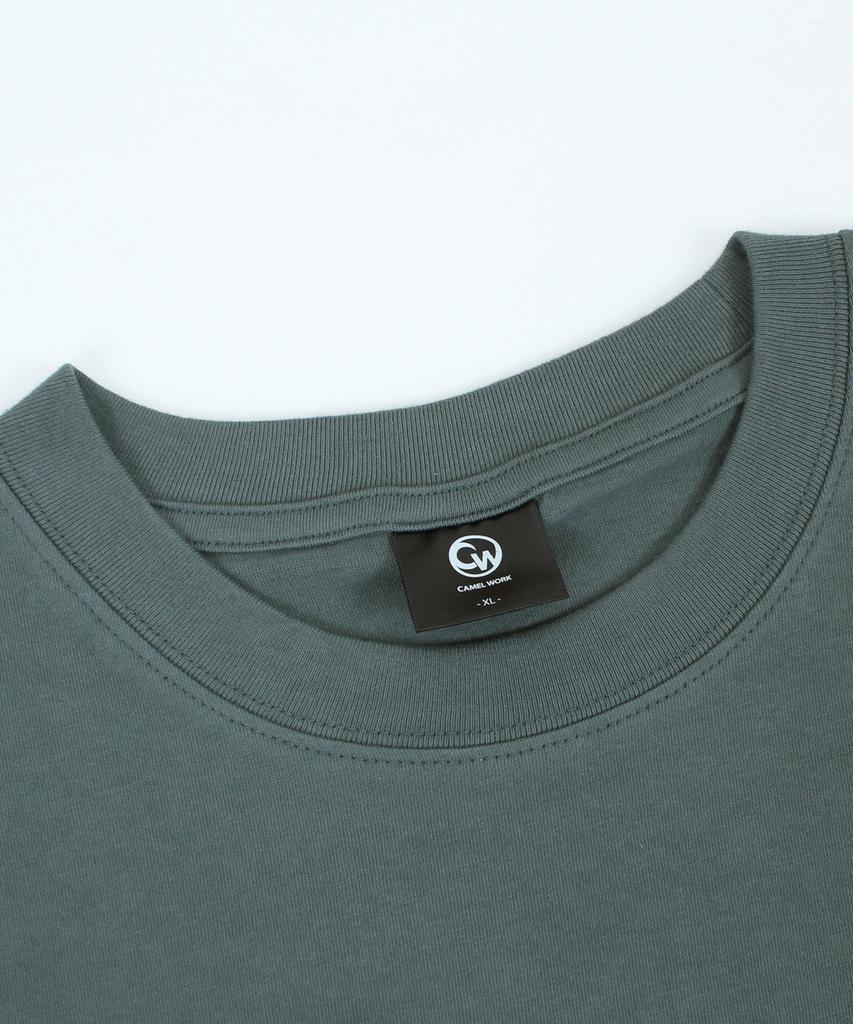 CAMEL WORK Park Short Sleeve T-Shirt (Deep Green)