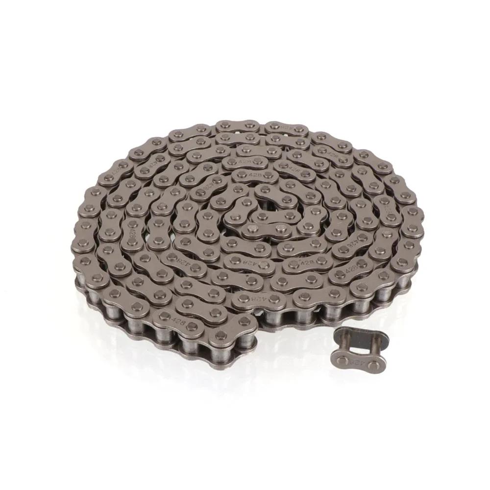#428-140L Drive Chain With Connecting Master Link For 50cc 70cc 90cc 110cc 125cc 150cc Motorcycle Dirt Pit Bike ATV Quad Go Kart
