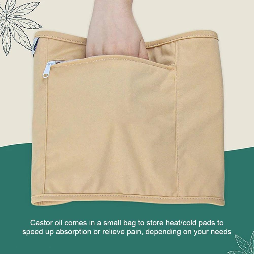 Torba z olejem rycynowym Przeciek oleju Miękki gorący kompres Pas kondycjonujący Narzędzie Torba pomocnicza Opieka zdrowotna