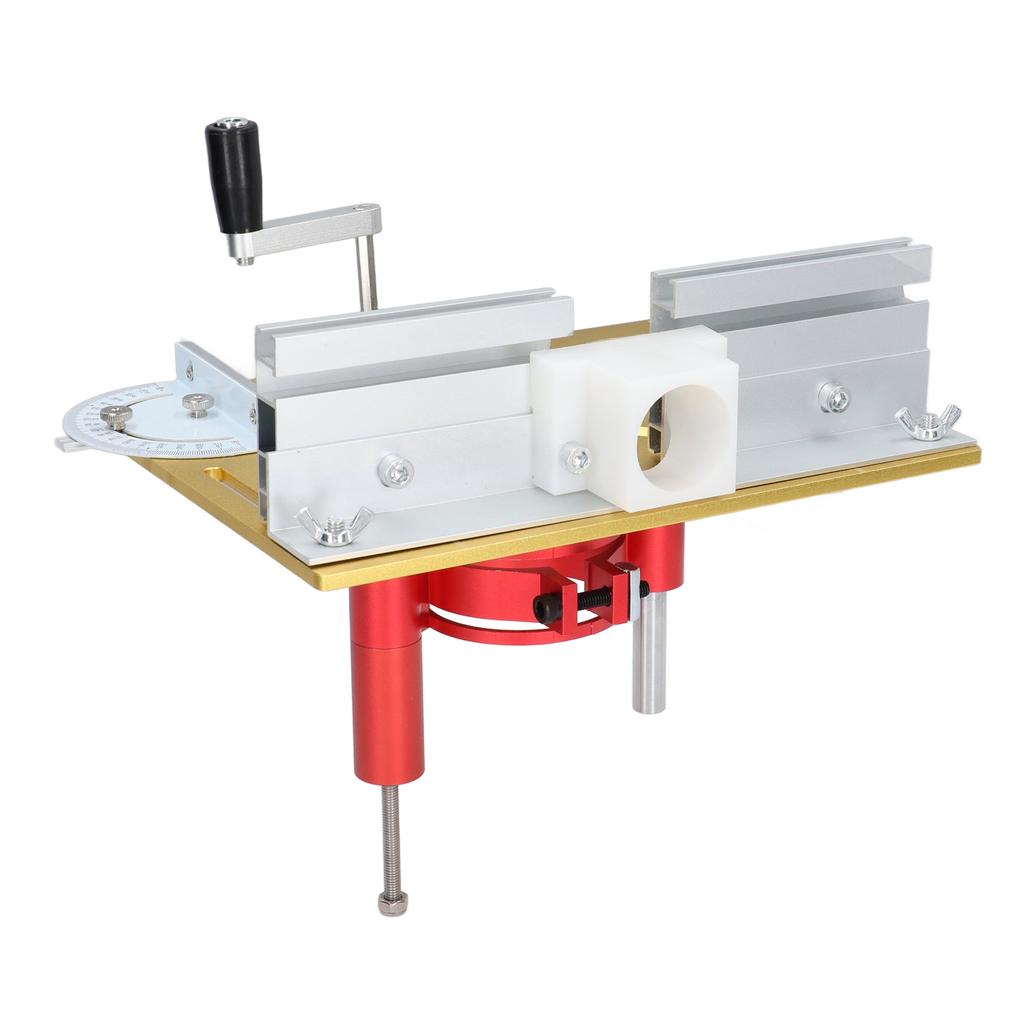 Router Lift System Electric Router Table Insert Plate Lifting Base Kit for Woodworking Chamfering Trimming