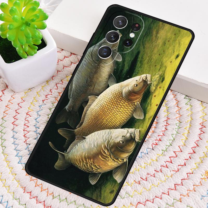 Koi Carp Fish Japanese Floral Cherry Silicone Phone Case For Samsung Galaxy Note 10 Pro S26 S25 S24 S23 S22 S21 Plus Ultra Cover