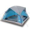 4 Person Camping Tent Blue Waterproof