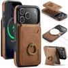 MAGKING K1 Series For iPhone 17 Pro Max Magnetic Case PC+TPU+PU Phone Cover with Card Holder
