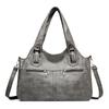 Women's Bag Lightweight Stitching Soft Leather Tote Bag Large Capacity Mother Bag
