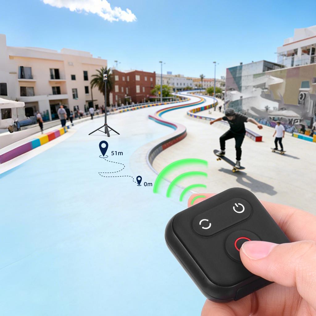 ABS PC Bluetooth-compatible Remote Controls Kit for Action Cameras Wear Resistant Construction Easy Toolless Installation