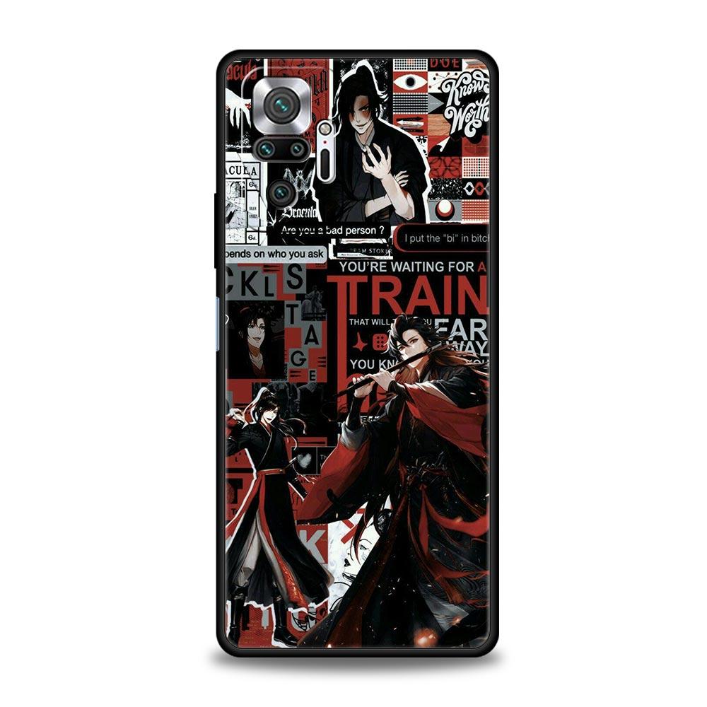 Anime Mo Dao Zu Shi Wei Wuxian Etui na telefon dla Xiaomi Redmi Note 12 11 10 Pro 9S 9 8 7 9T 8T 9C 9A 8A 12 11T 5G K50 Gaming Cover