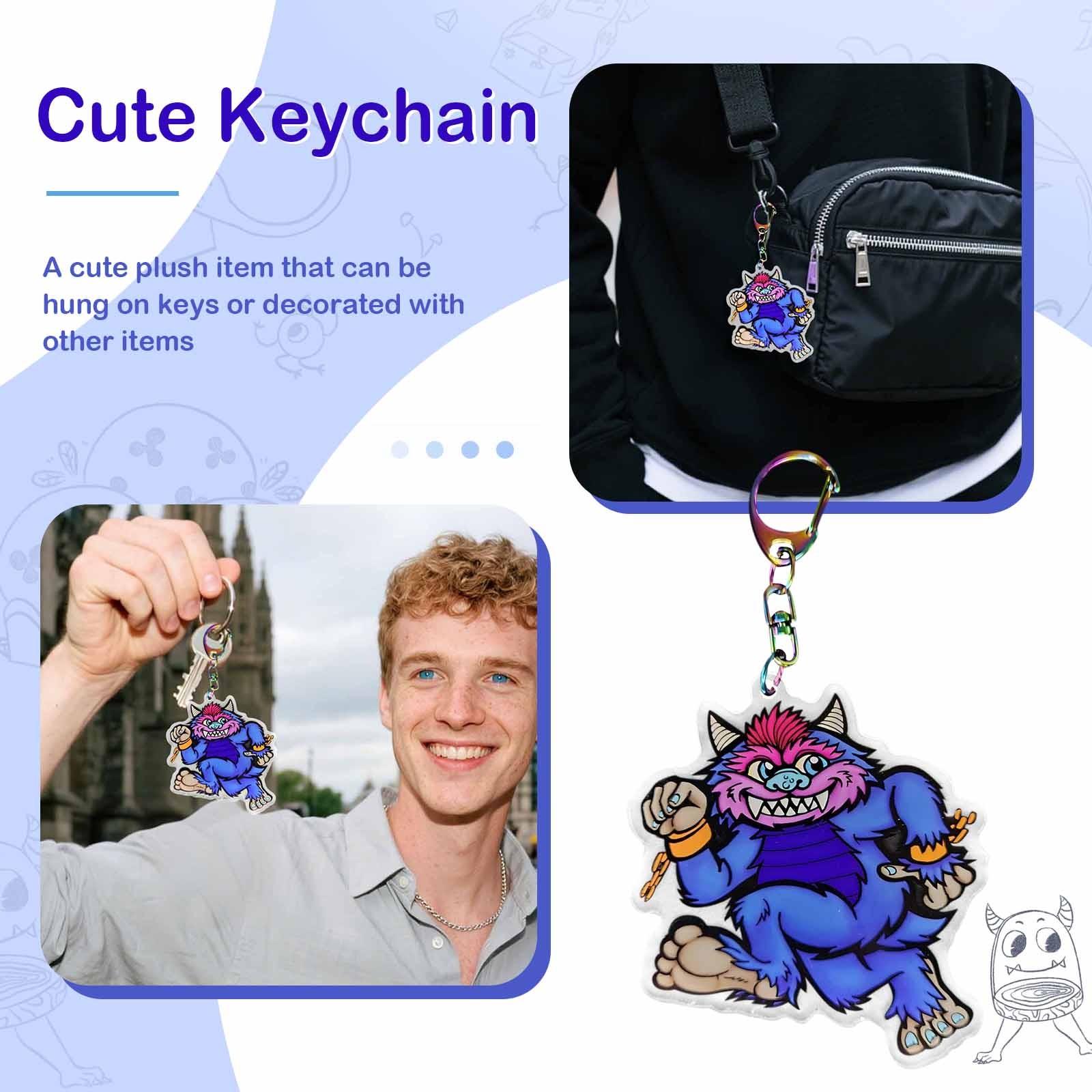 

Акриловый брелок, брелок с мультяшным персонажем, подарок для маленького мальчика One Size