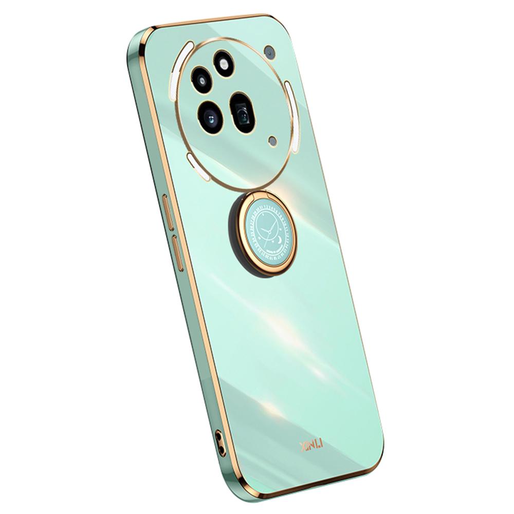 XINLI For Nothing Phone (3a) Pro Case Ring Kickstand Electroplating TPU Phone Cover