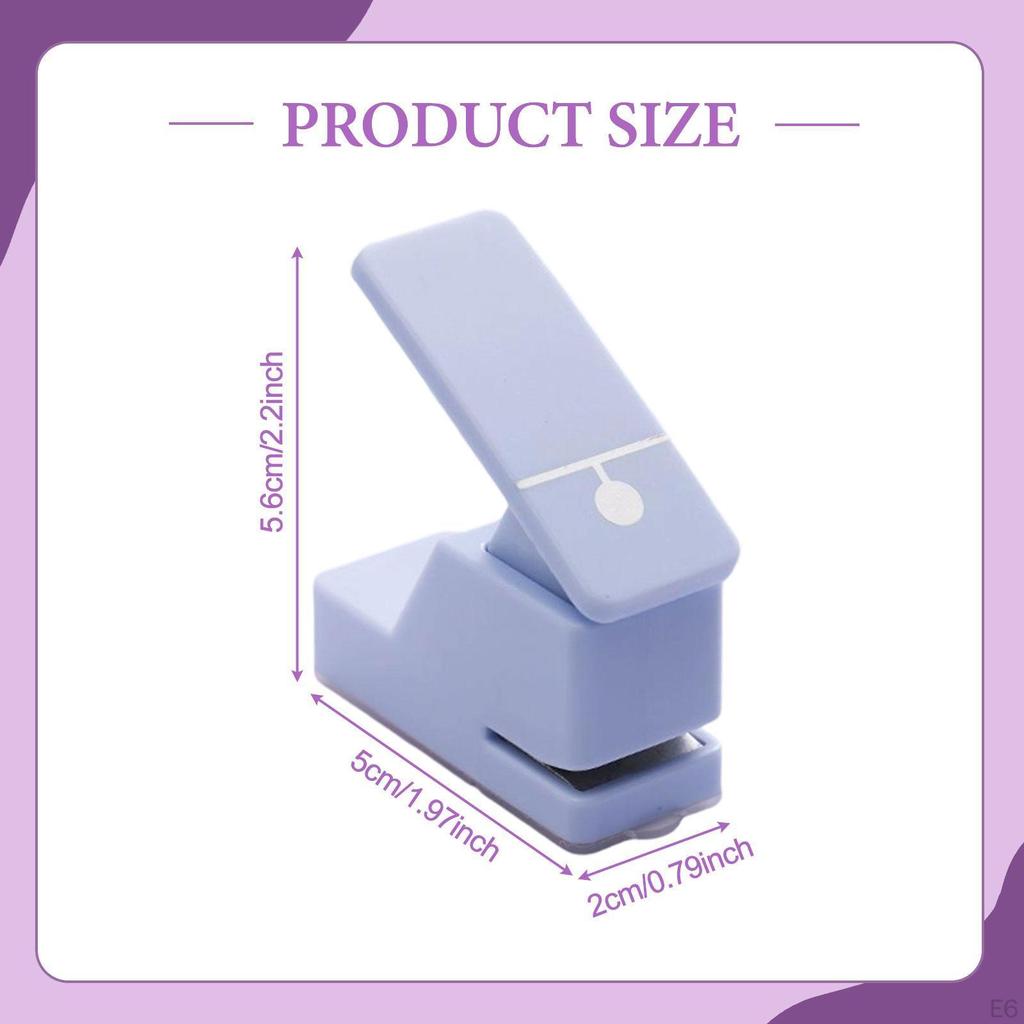 Perfurador para Crianças, Leve e Prático, Furo Único, Pastas Diários.